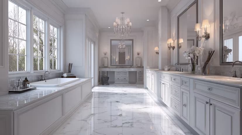 Tile installation in a Ken-Caryl Ranch home, Littleton.