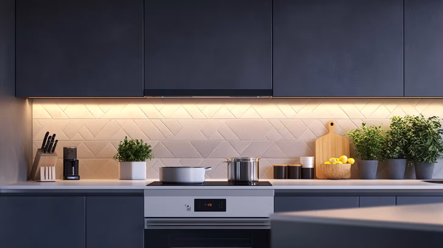 Beautiful kitchen backsplash in a Littleton residence.