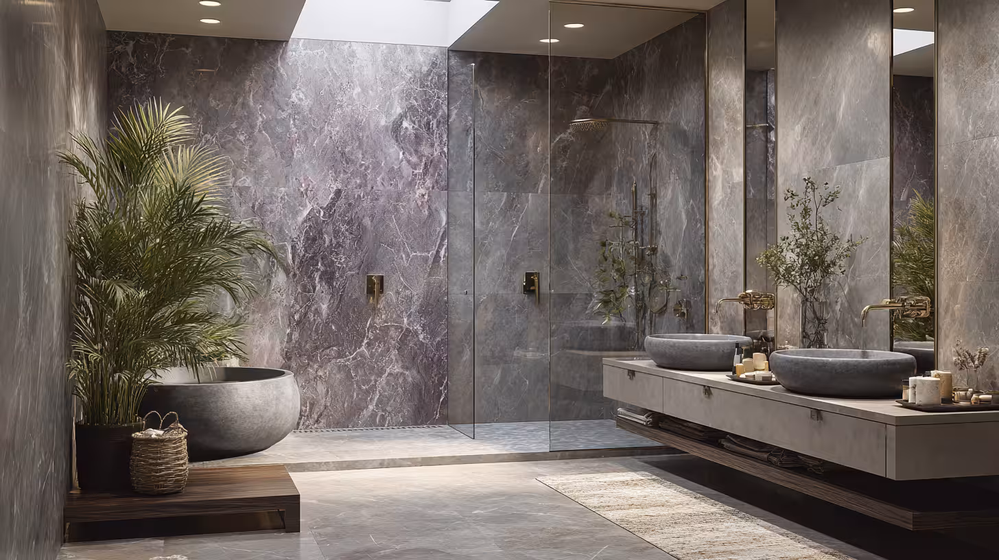 Spacious and accessible walk-in shower after remodeling in Littleton.