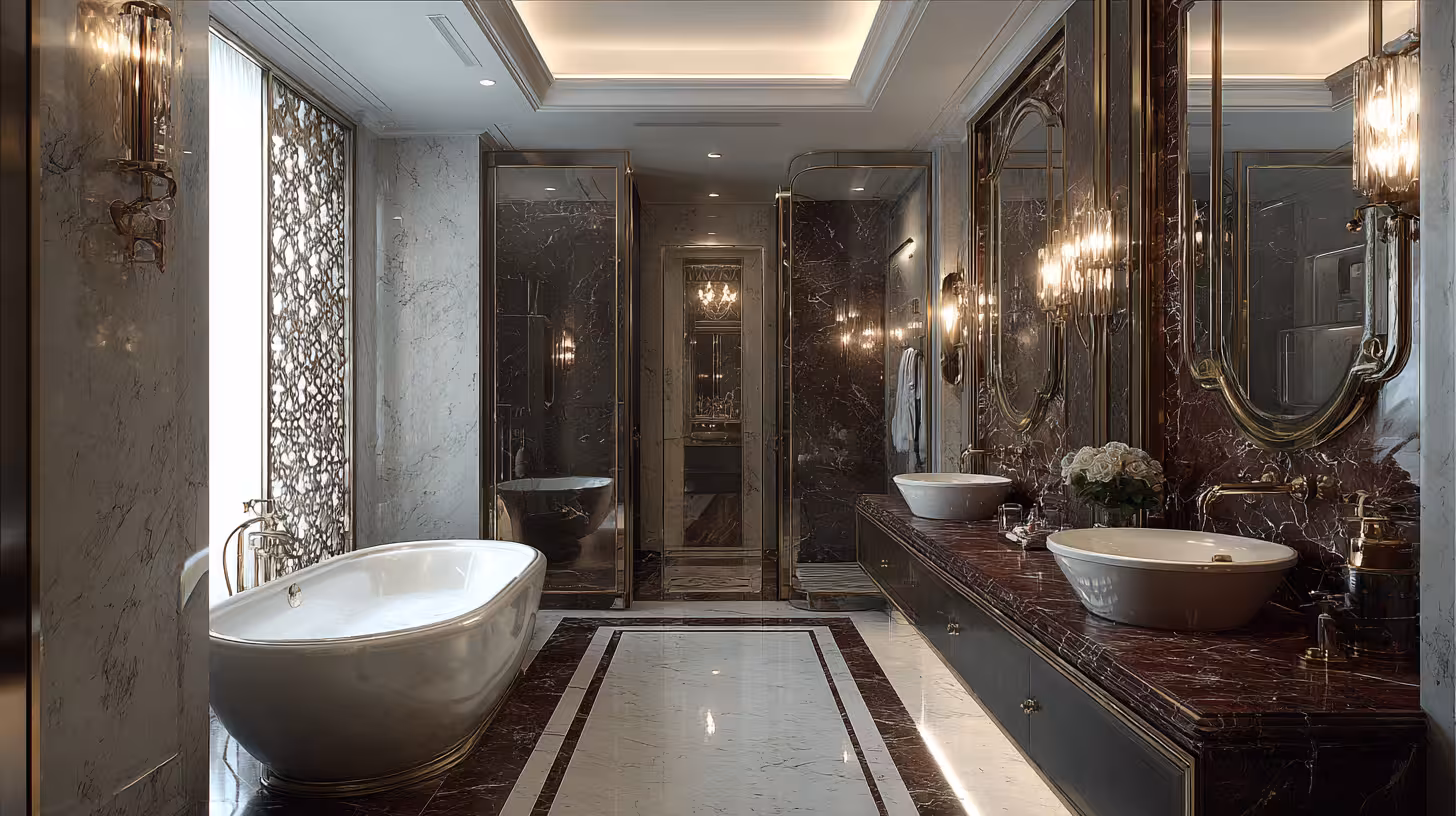 Tile work in a home in Chatfield, Littleton.